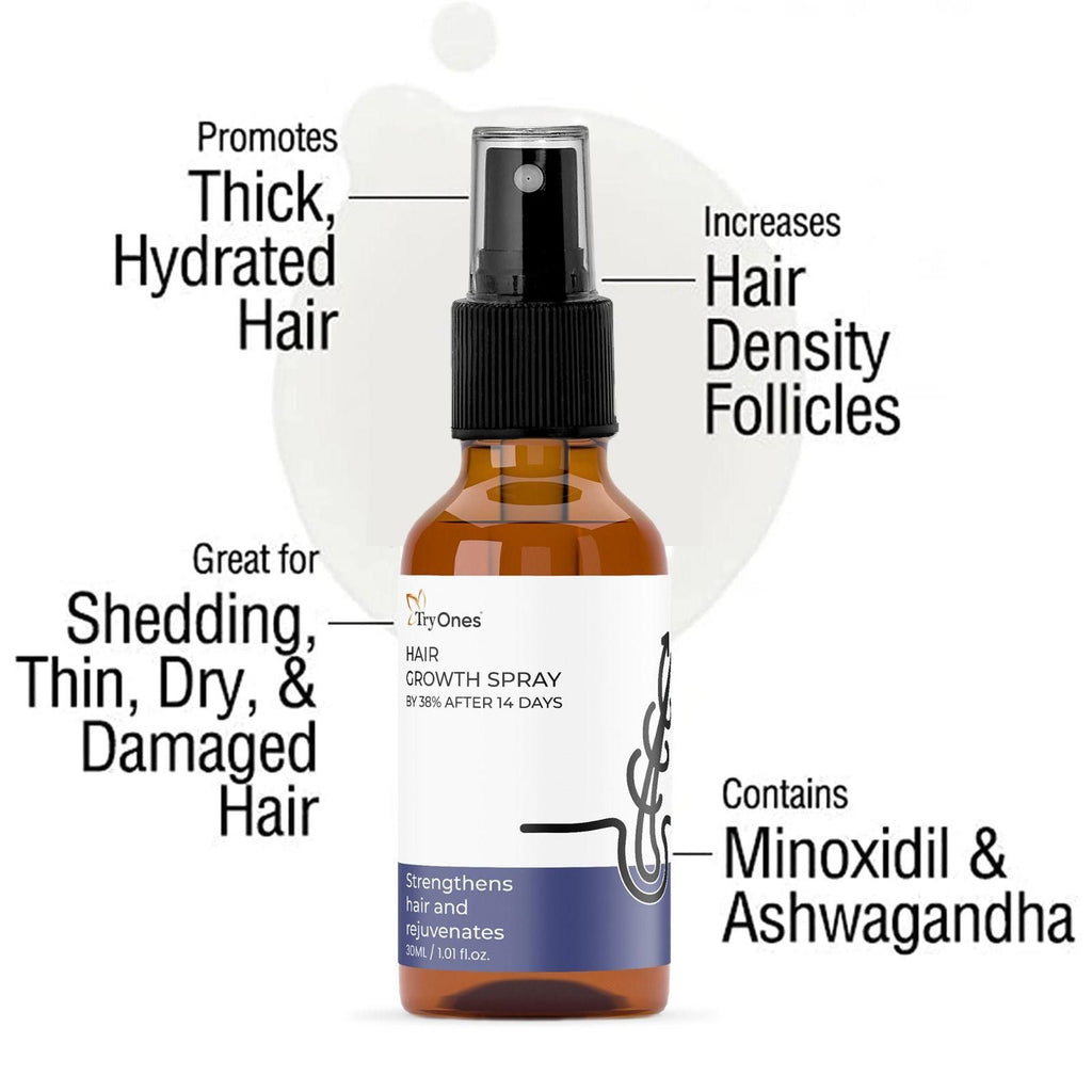 TryOnes Hair Growth Spray  30ml (Pack of 2)