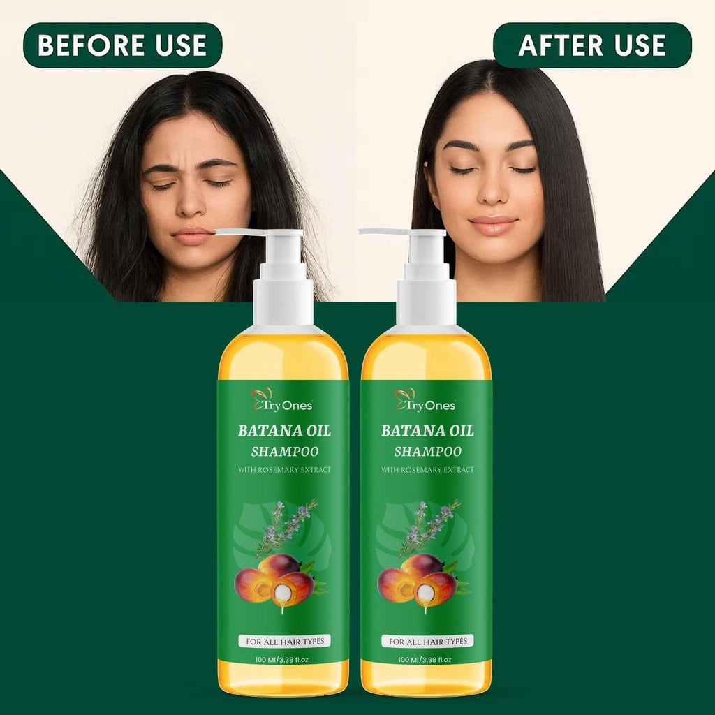 TryOnes BATANA OIL SHAMPOO with Rosemary Extract (Pack of 2)